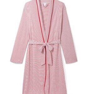 Lake Pima Short Robe in Red and White Stripe